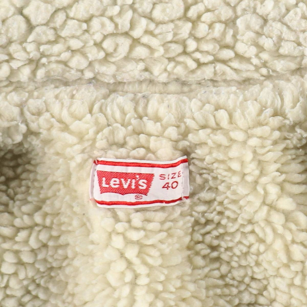 1970'S Levi's denim fleece jacket. Some details are unclear due to missing tag. Men's size M (approx.). unclear blue type Vintage Second Hand