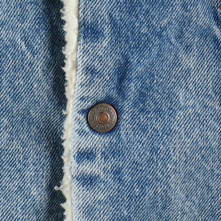 1970'S Levi's denim fleece jacket. Some details are unclear due to missing tag. Men's size M (approx.). unclear blue type Vintage Second Hand