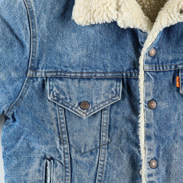 1970'S Levi's denim fleece jacket. Some details are unclear due to missing tag. Men's size M (approx.). unclear blue type Vintage Second Hand