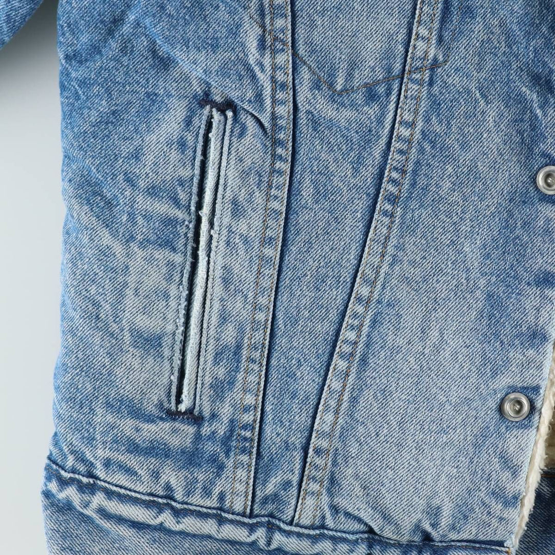 1970'S Levi's denim fleece jacket. Some details are unclear due to missing tag. Men's size M (approx.). unclear blue type Vintage Second Hand