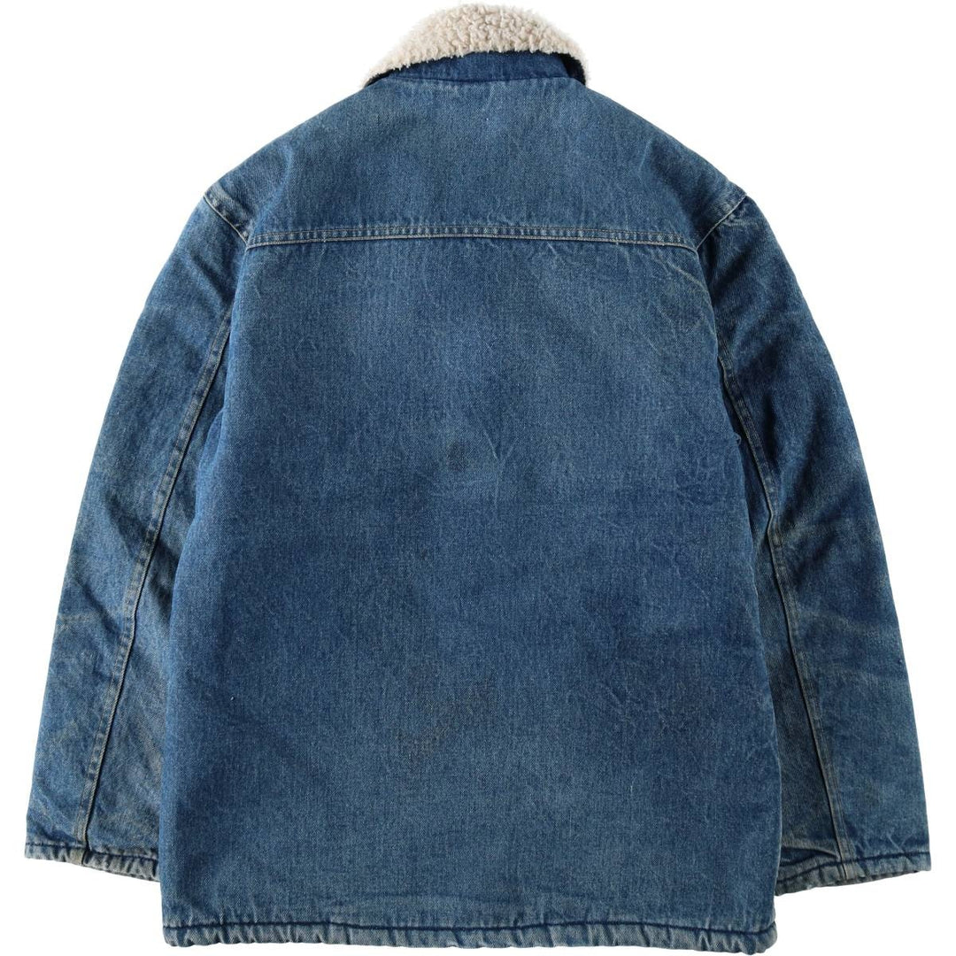 ~1980'S Lee Denim Boa Jacket, Men's Size L (approx.), Vintage unclear blue type Vintage Second Hand