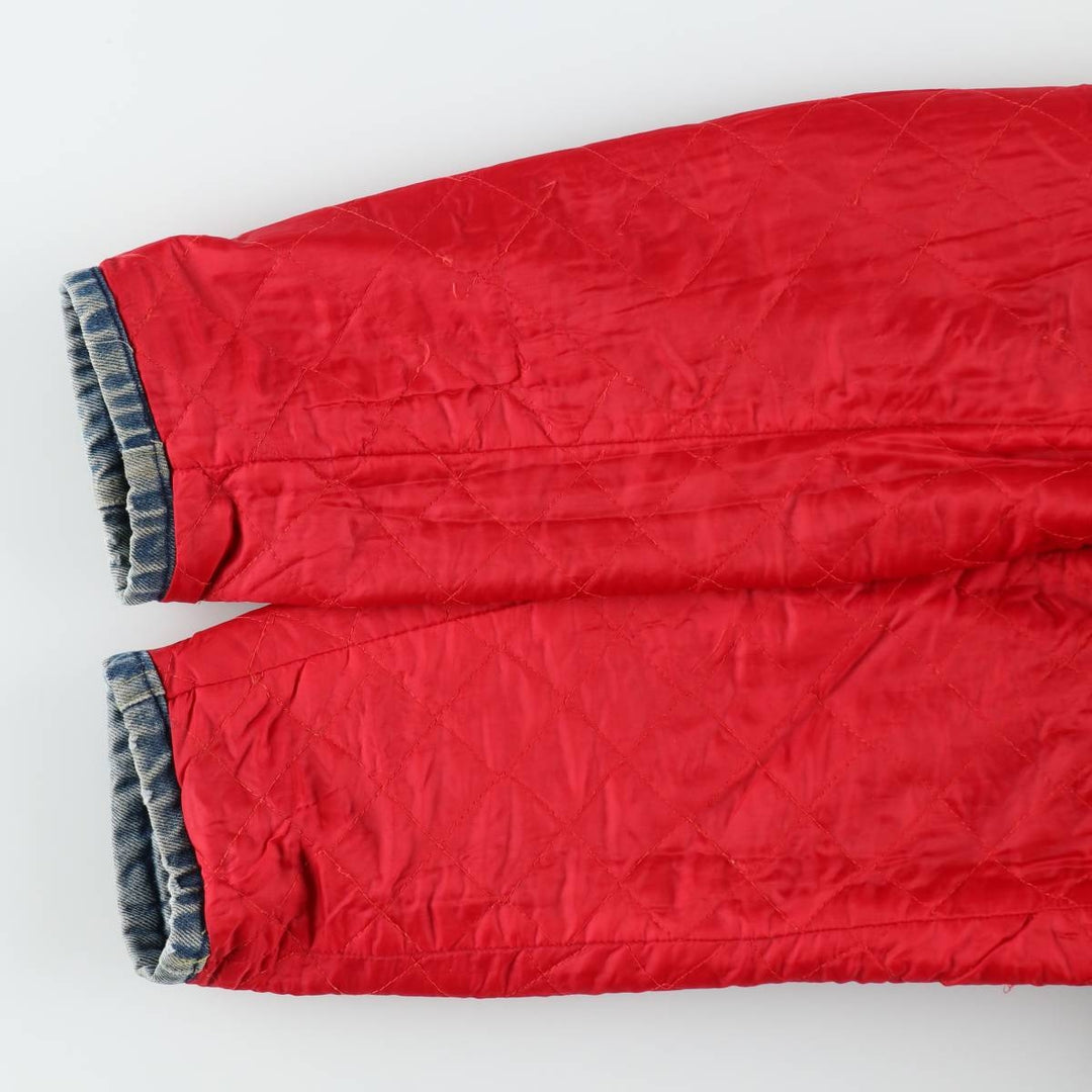~1980'S Lee Denim Boa Jacket, Men's Size L (approx.), Vintage unclear blue type Vintage Second Hand