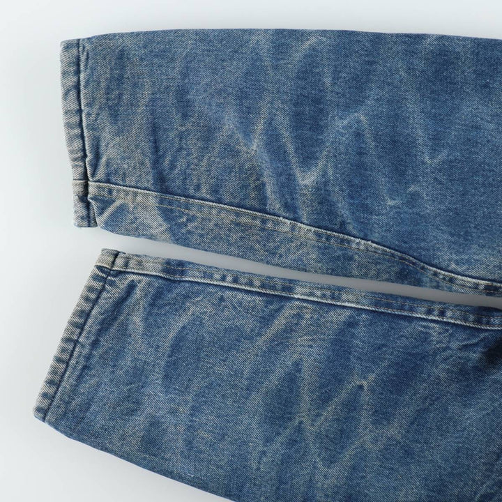~1980'S Lee Denim Boa Jacket, Men's Size L (approx.), Vintage unclear blue type Vintage Second Hand