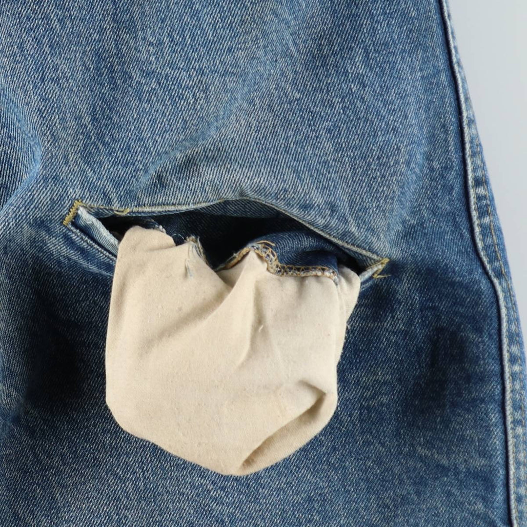 ~1980'S Lee Denim Boa Jacket, Men's Size L (approx.), Vintage unclear blue type Vintage Second Hand