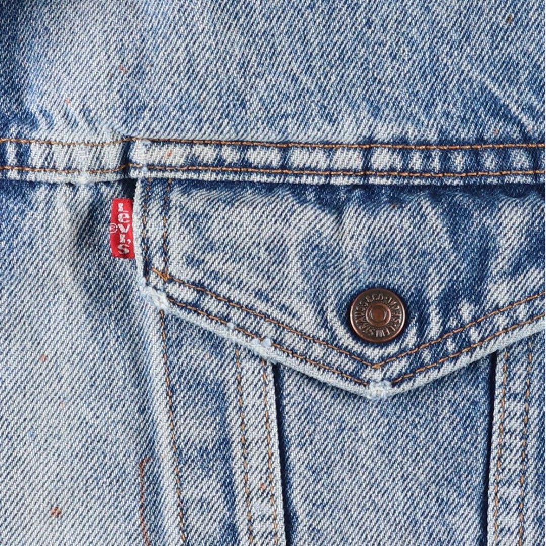 Levi's denim fleece jacket, men's size XL unclear Blue type light blue Vintage Second Hand