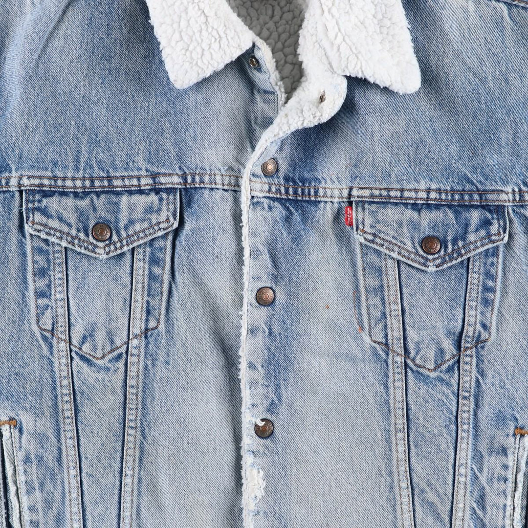 Levi's denim fleece jacket, men's size XL unclear Blue type light blue Vintage Second Hand