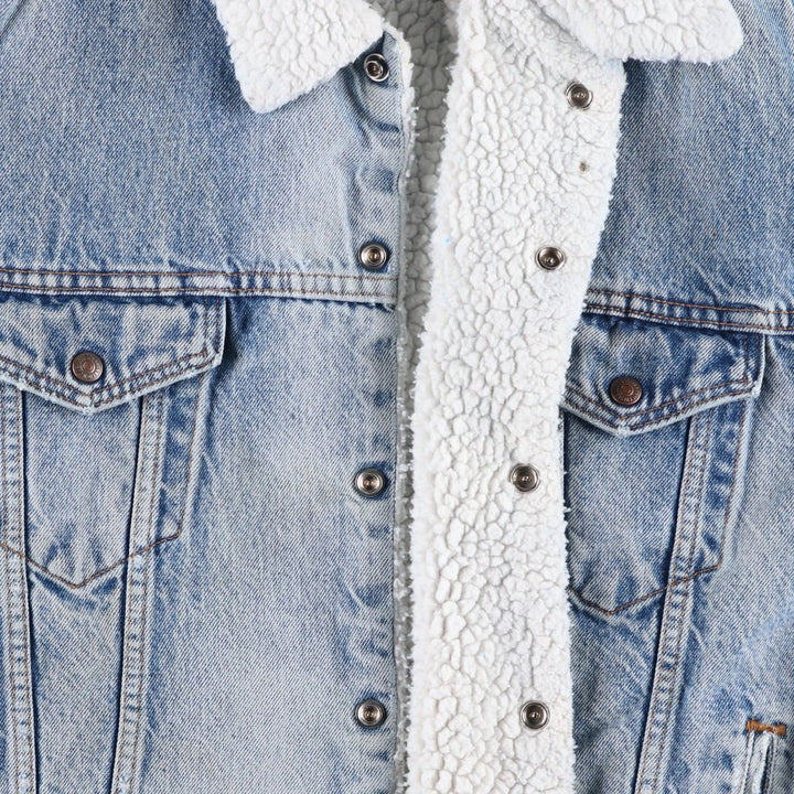 Levi's denim fleece jacket, men's size XL unclear Blue type light blue Vintage Second Hand