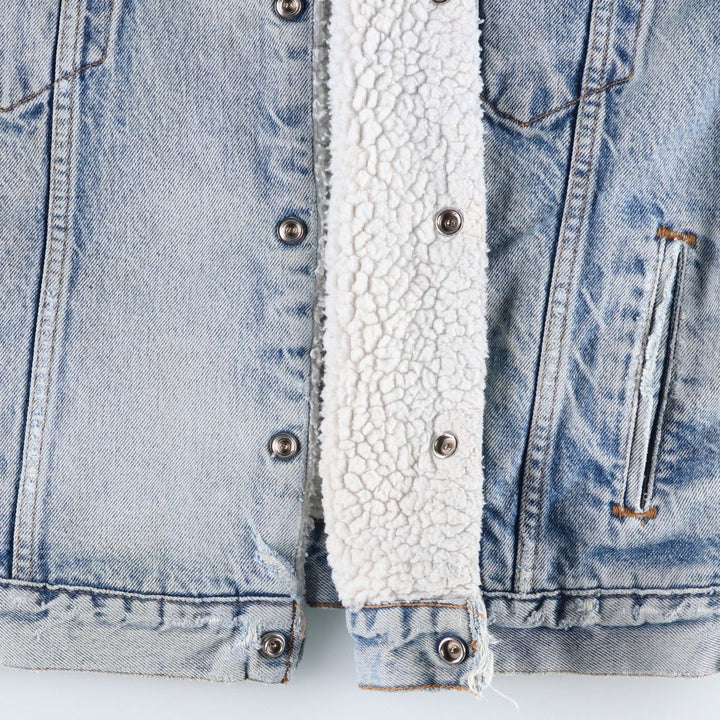 Levi's denim fleece jacket, men's size XL unclear Blue type light blue Vintage Second Hand