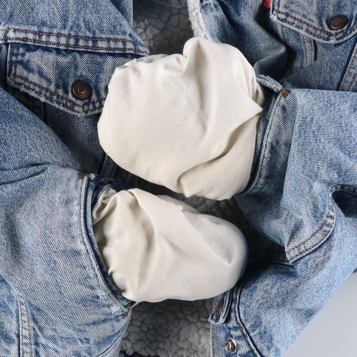 Levi's denim fleece jacket, men's size XL unclear Blue type light blue Vintage Second Hand