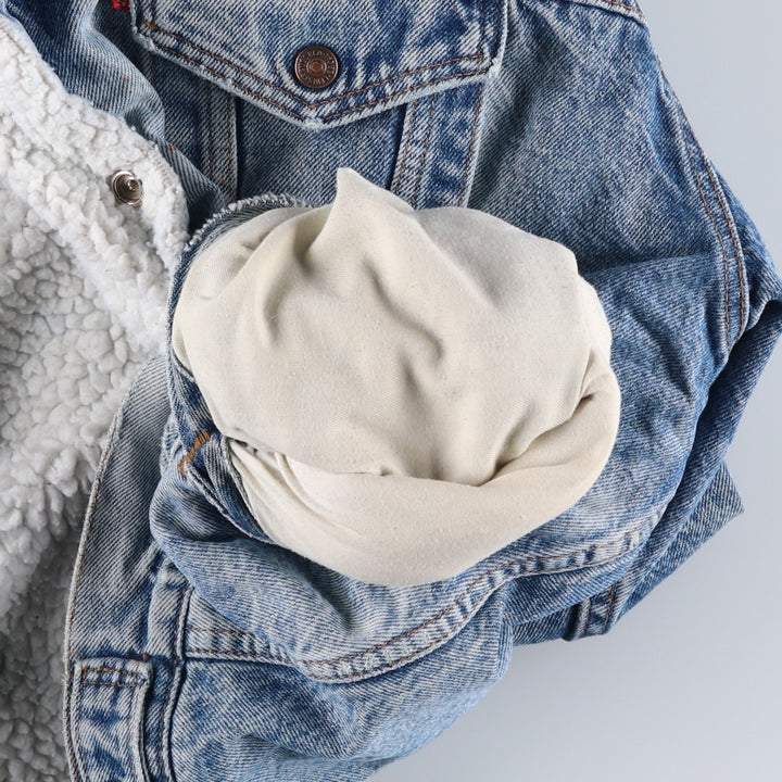 Levi's denim fleece jacket, men's size XL unclear Blue type light blue Vintage Second Hand