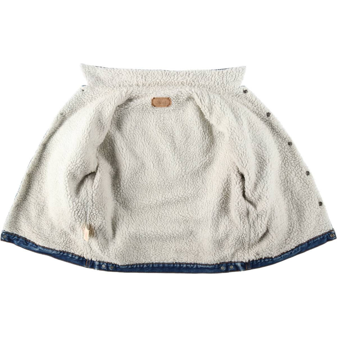 1980'S Levi's padded denim fleece jacket, men's size XL equivalent, vintage. cotton blue type Vintage Second Hand