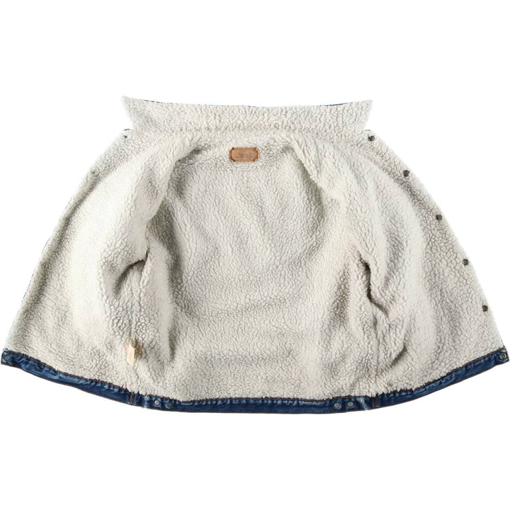 1980'S Levi's padded denim fleece jacket, men's size XL equivalent, vintage. cotton blue type Vintage Second Hand