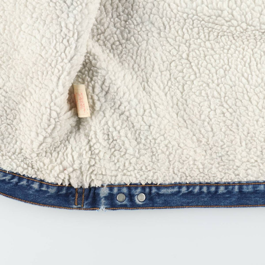 1980'S Levi's padded denim fleece jacket, men's size XL equivalent, vintage. cotton blue type Vintage Second Hand