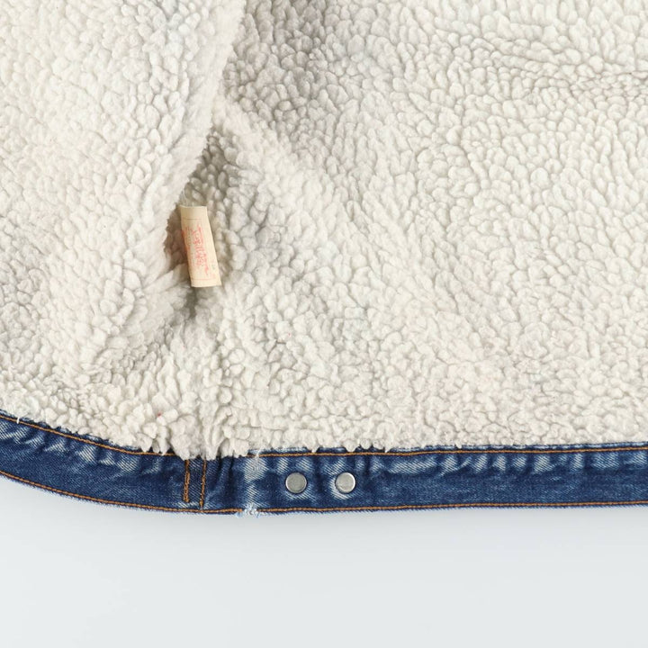 1980'S Levi's padded denim fleece jacket, men's size XL equivalent, vintage. cotton blue type Vintage Second Hand