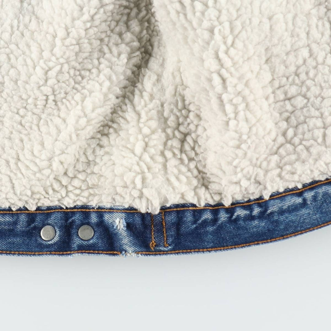1980'S Levi's padded denim fleece jacket, men's size XL equivalent, vintage. cotton blue type Vintage Second Hand