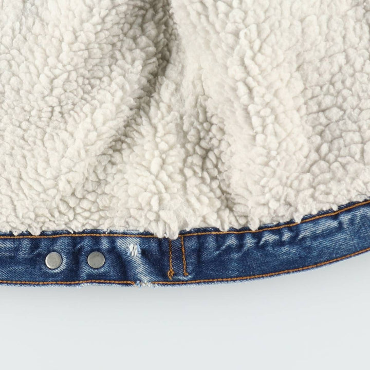 1980'S Levi's padded denim fleece jacket, men's size XL equivalent, vintage. cotton blue type Vintage Second Hand