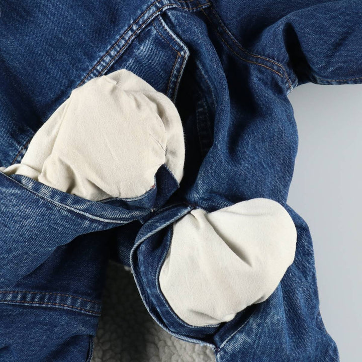 1980'S Levi's padded denim fleece jacket, men's size XL equivalent, vintage. cotton blue type Vintage Second Hand