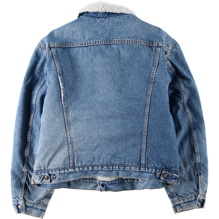 80s-90'S Levi's denim shearling jacket, made in USA, men's size XL equivalent, vintage. cotton blue type Vintage Second Hand