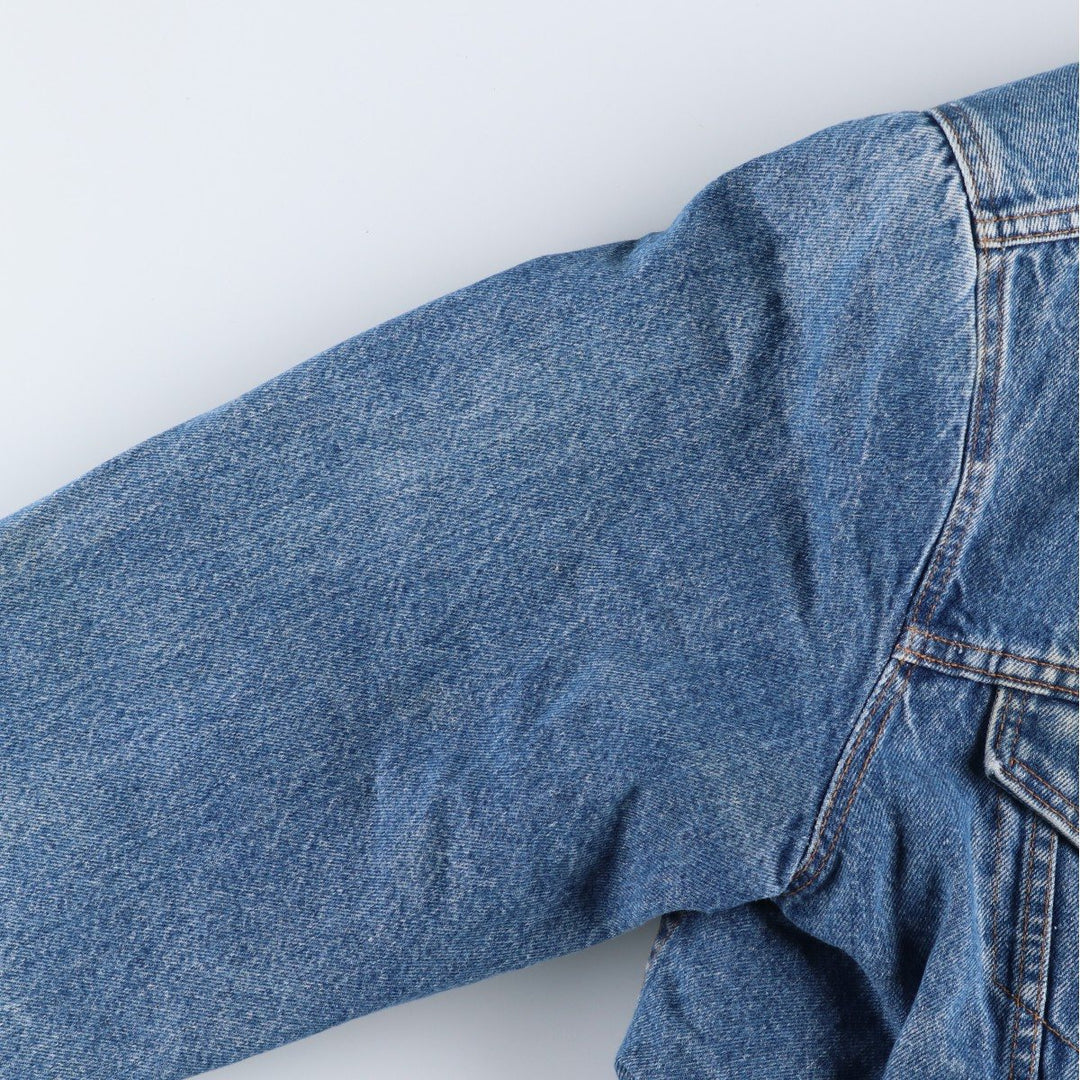 80s-90'S Levi's denim shearling jacket, made in USA, men's size XL equivalent, vintage. cotton blue type Vintage Second Hand