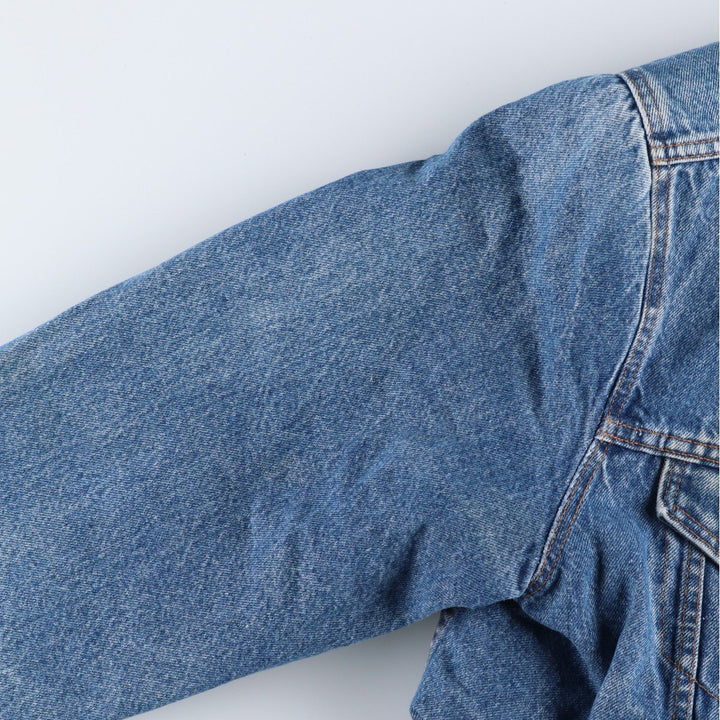 80s-90'S Levi's denim shearling jacket, made in USA, men's size XL equivalent, vintage. cotton blue type Vintage Second Hand