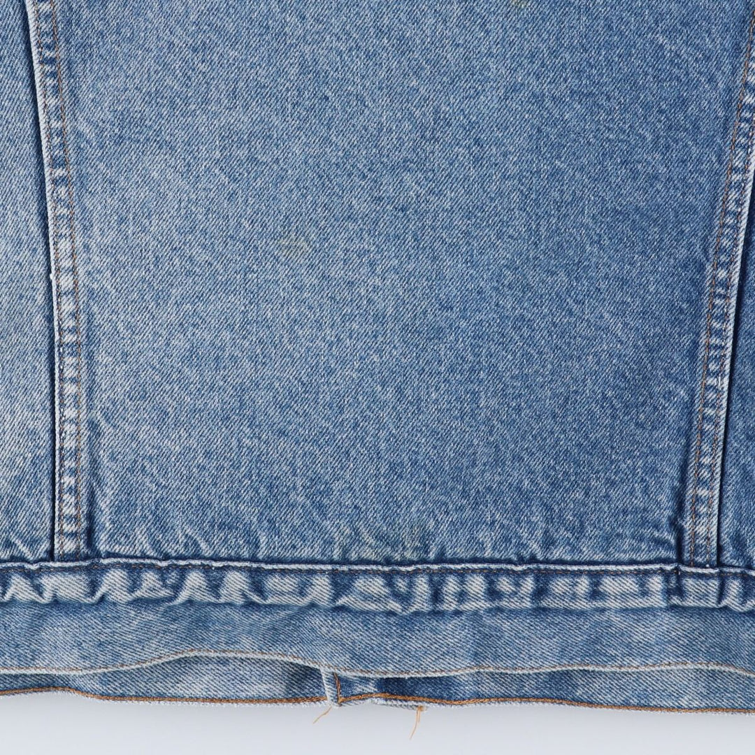 80s-90'S Levi's denim shearling jacket, made in USA, men's size XL equivalent, vintage. cotton blue type Vintage Second Hand