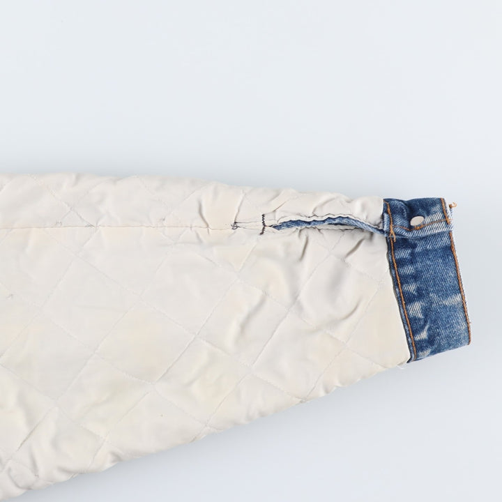 80s-90'S Levi's denim shearling jacket, made in USA, men's size XL equivalent, vintage. cotton blue type Vintage Second Hand