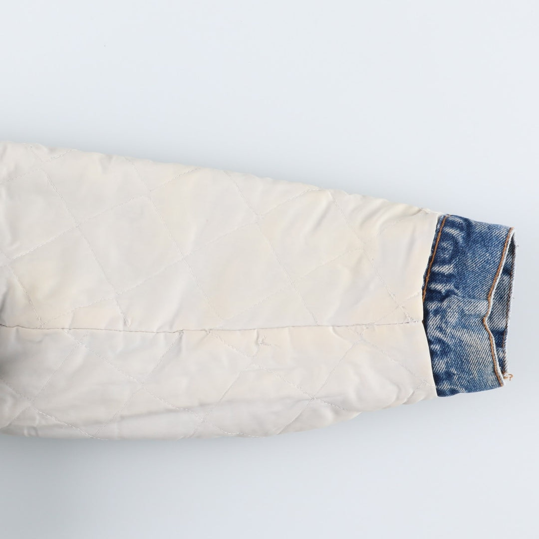80s-90'S Levi's denim shearling jacket, made in USA, men's size XL equivalent, vintage. cotton blue type Vintage Second Hand