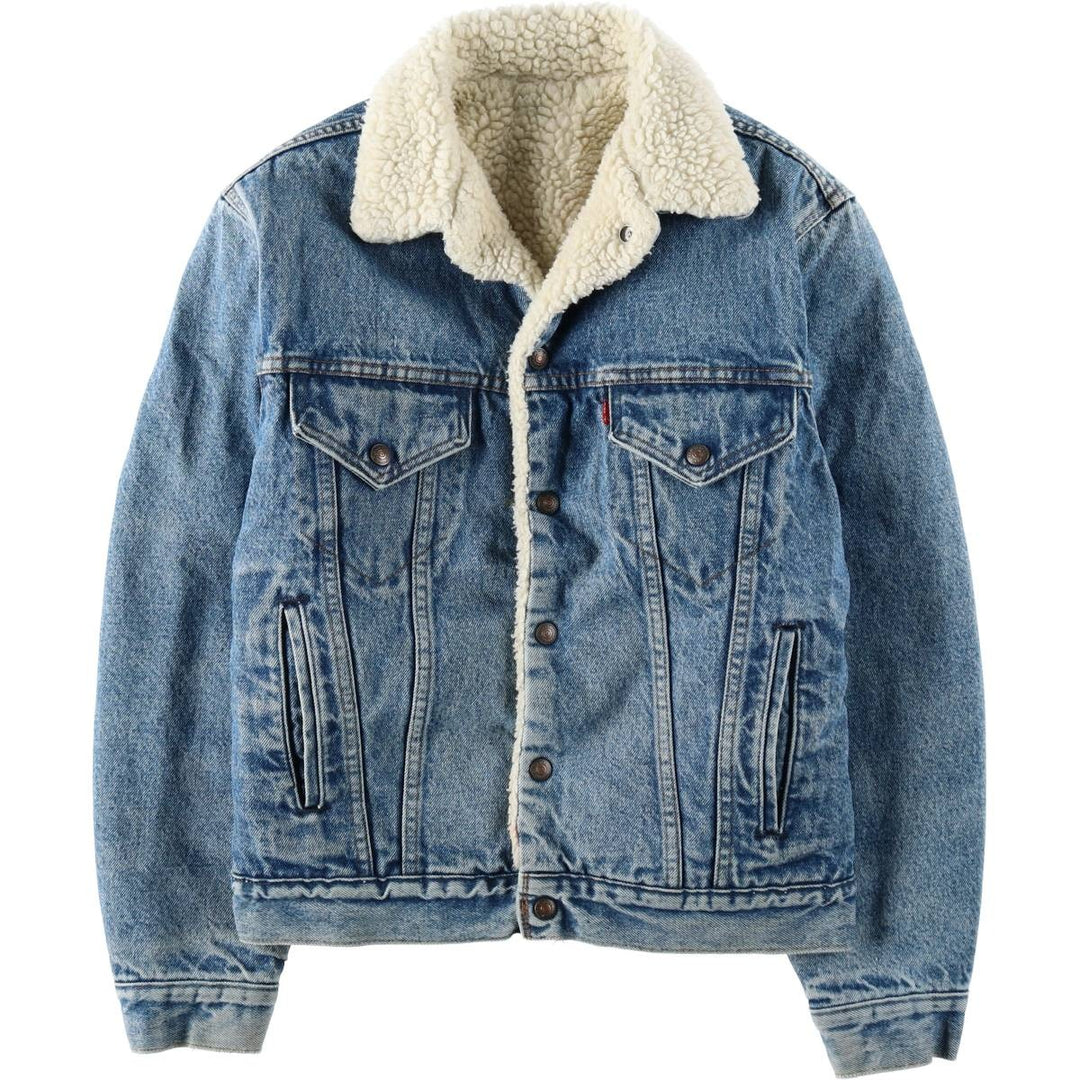 Vintage 80s-90'S Levi's 70608-0216 Padded Denim Jacket, Made in USA, Men's Size Medium unclear blue type Vintage Second Hand