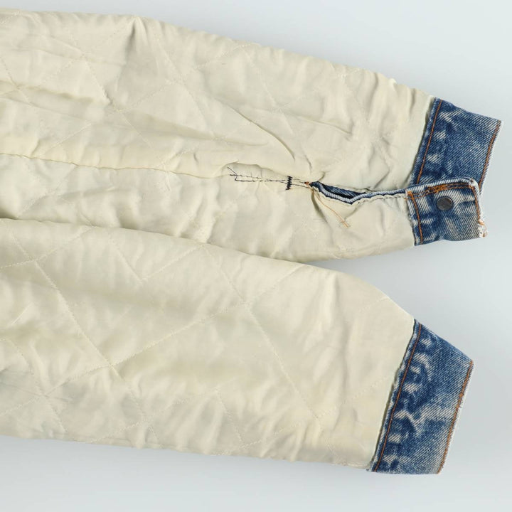 Vintage 80s-90'S Levi's 70608-0216 Padded Denim Jacket, Made in USA, Men's Size Medium unclear blue type Vintage Second Hand