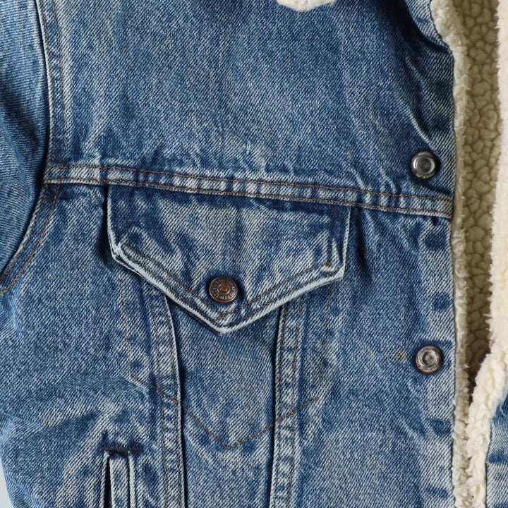 Vintage 80s-90'S Levi's 70608-0216 Padded Denim Jacket, Made in USA, Men's Size Medium unclear blue type Vintage Second Hand