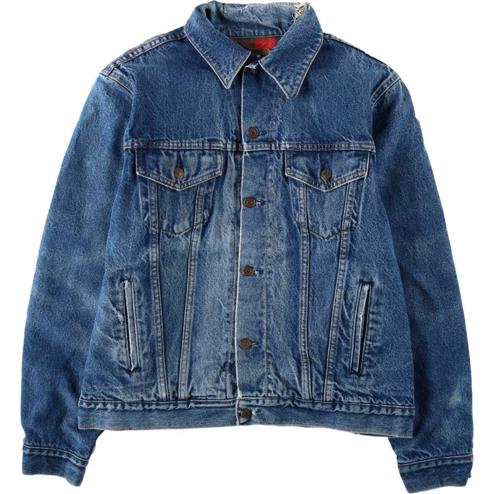 JCPenney PLAIN POCKETS Denim Jacket, Men's Size L (approx.), Vintage unclear blue type Vintage Second Hand