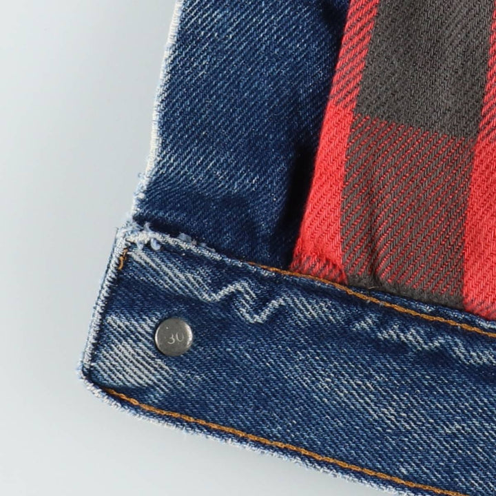 JCPenney PLAIN POCKETS Denim Jacket, Men's Size L (approx.), Vintage unclear blue type Vintage Second Hand