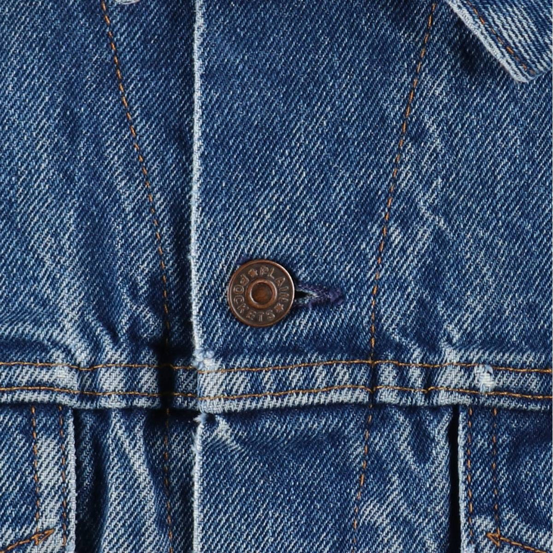 JCPenney PLAIN POCKETS Denim Jacket, Men's Size L (approx.), Vintage unclear blue type Vintage Second Hand