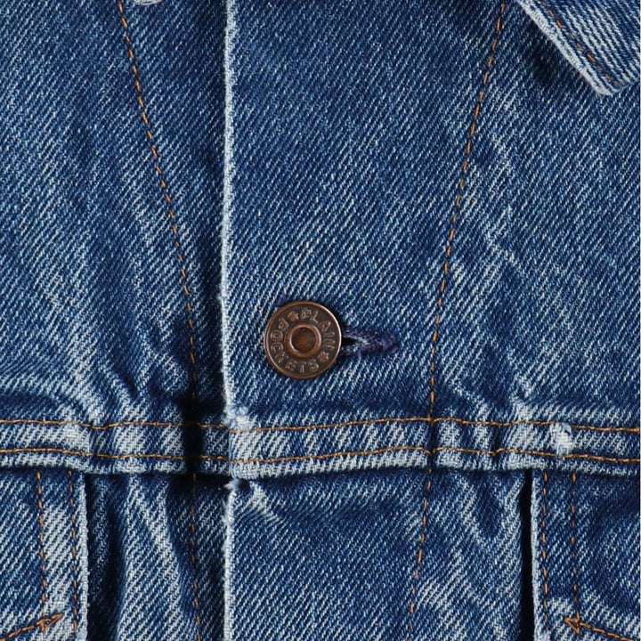 JCPenney PLAIN POCKETS Denim Jacket, Men's Size L (approx.), Vintage unclear blue type Vintage Second Hand
