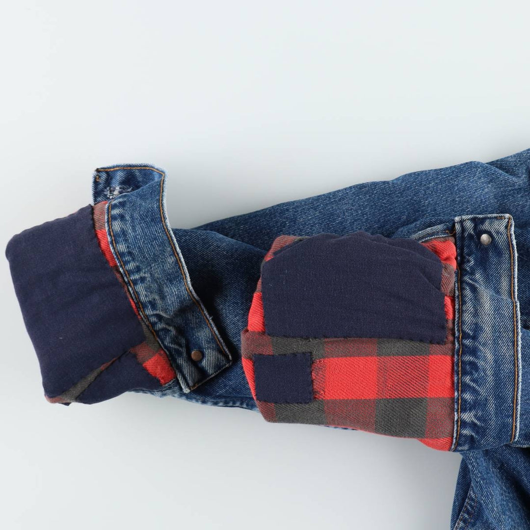JCPenney PLAIN POCKETS Denim Jacket, Men's Size L (approx.), Vintage unclear blue type Vintage Second Hand