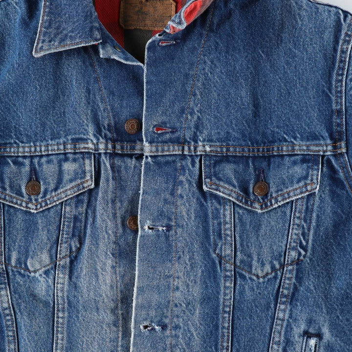 JCPenney PLAIN POCKETS Denim Jacket, Men's Size L (approx.), Vintage unclear blue type Vintage Second Hand