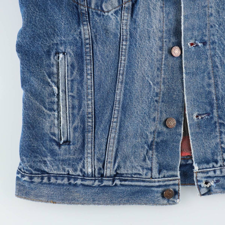 JCPenney PLAIN POCKETS Denim Jacket, Men's Size L (approx.), Vintage unclear blue type Vintage Second Hand