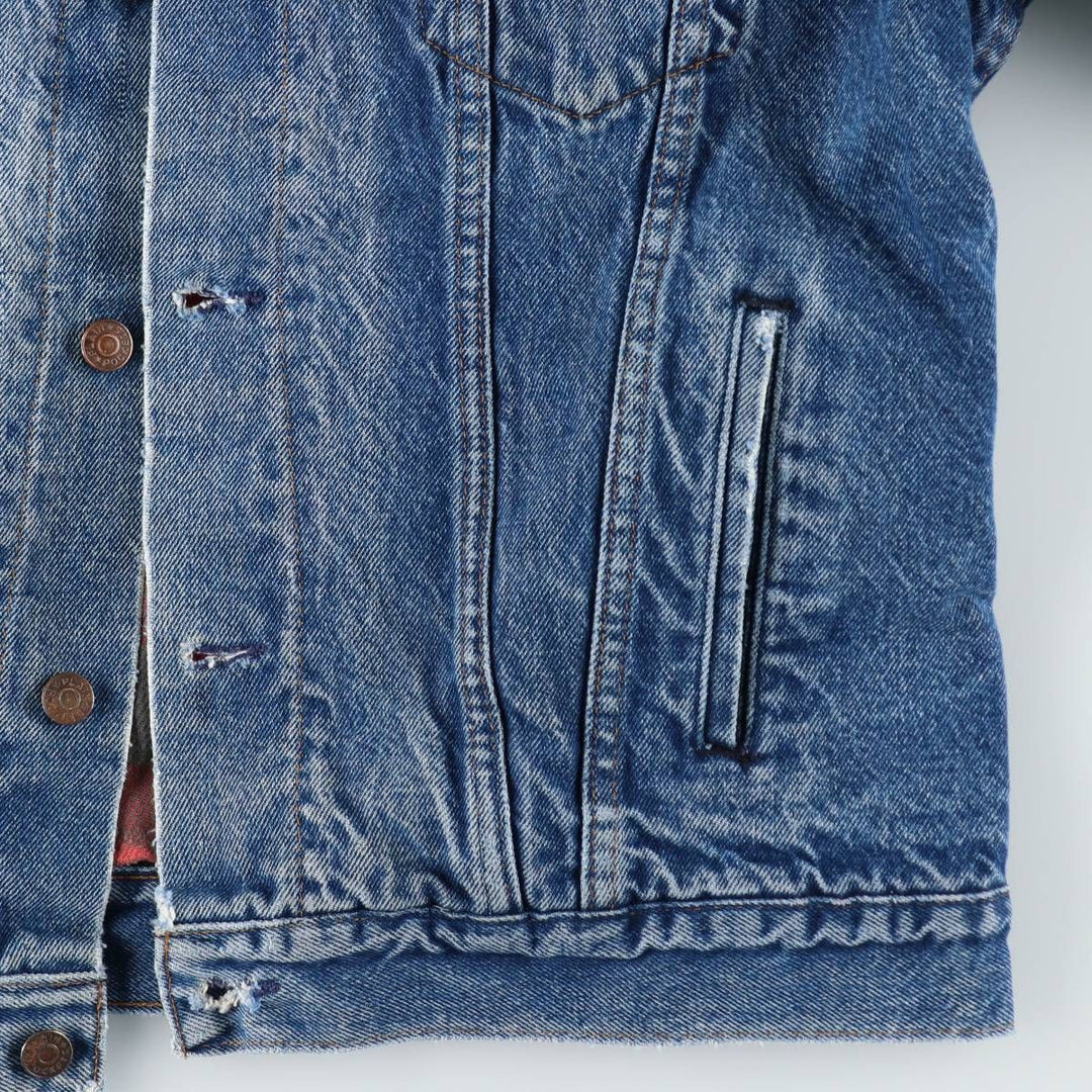 JCPenney PLAIN POCKETS Denim Jacket, Men's Size L (approx.), Vintage unclear blue type Vintage Second Hand