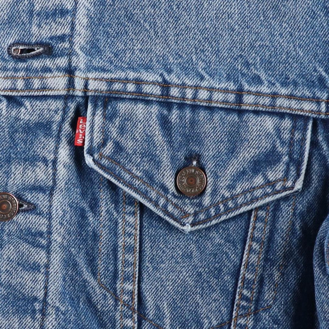 1980'S Levi's 70505-0317 Denim Jacket, Made in USA, Men's Size M (approx.), Vintage cotton blue type Vintage Second Hand