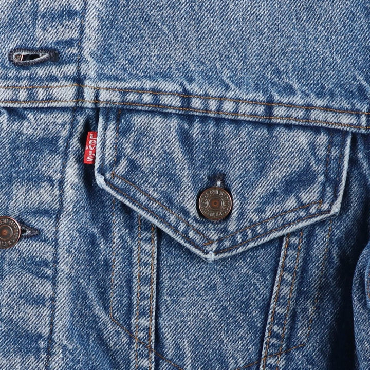 1980'S Levi's 70505-0317 Denim Jacket, Made in USA, Men's Size M (approx.), Vintage cotton blue type Vintage Second Hand