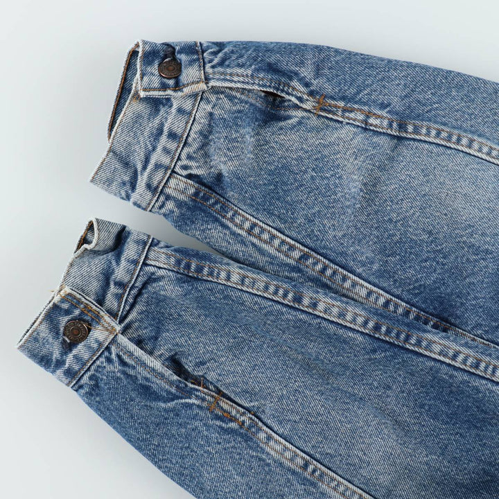 1990'S Levi's 70411-0816 Padded Denim Jacket (G-Jean) Made in USA, Men's Size XL (approx.) cotton blue type Vintage Second Hand