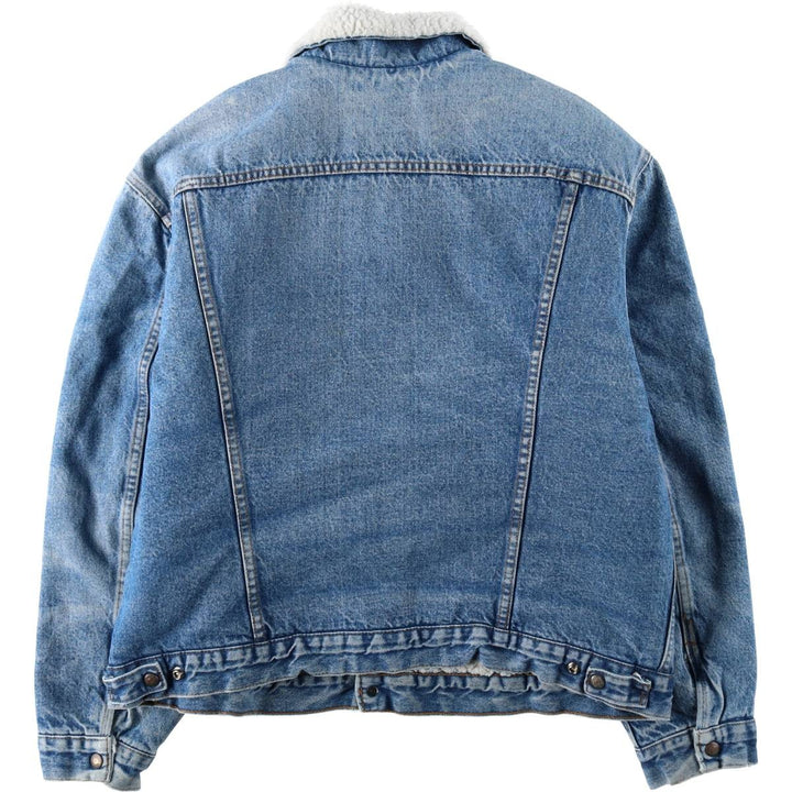 90'S Levi's padded denim fleece jacket, made in USA, men's size XXL equivalent. unclear blue type Vintage Second Hand