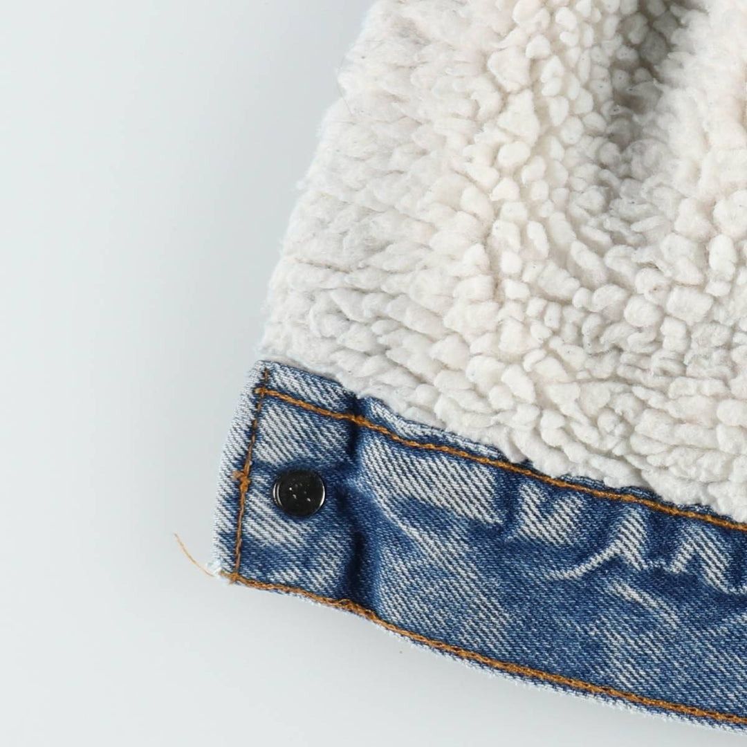 90'S Levi's padded denim fleece jacket, made in USA, men's size XXL equivalent. unclear blue type Vintage Second Hand