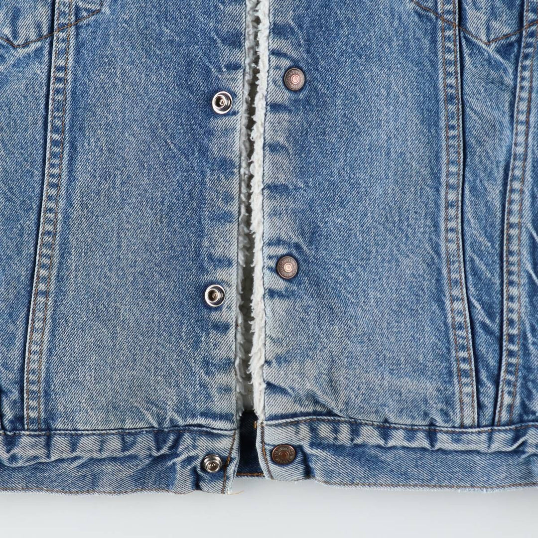 90'S Levi's padded denim fleece jacket, made in USA, men's size XXL equivalent. unclear blue type Vintage Second Hand