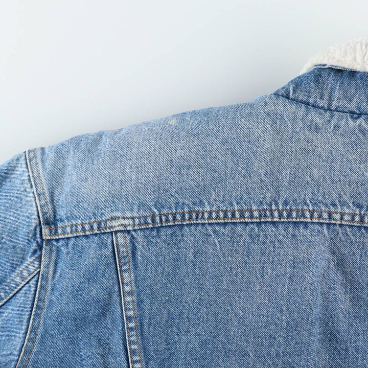 90'S Levi's padded denim fleece jacket, made in USA, men's size XXL equivalent. unclear blue type Vintage Second Hand