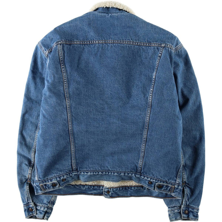 1990'S Levi's 71500-0414 Denim Boa Jacket, Men's XXL equivalent. cotton blue type Vintage Second Hand