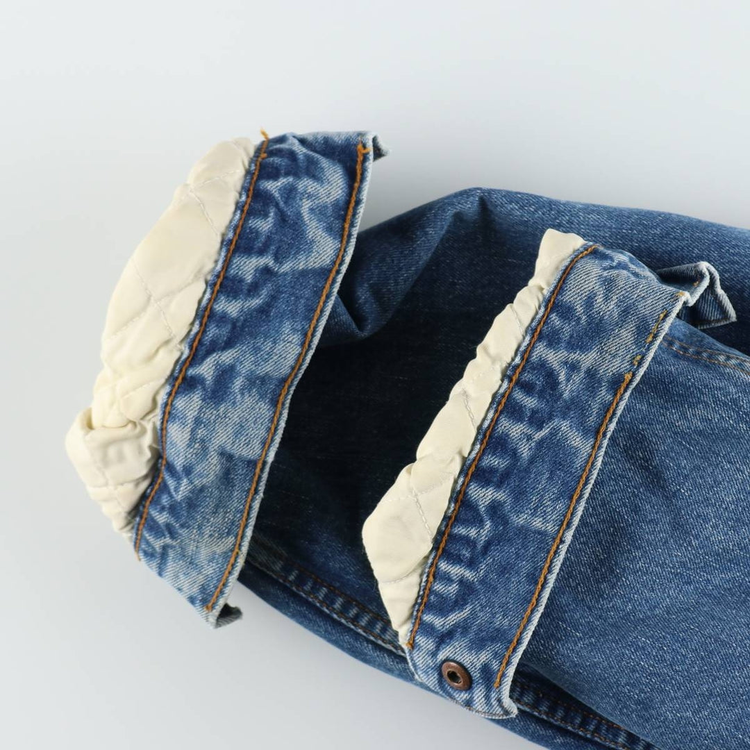 1990'S Levi's 71500-0414 Denim Boa Jacket, Men's XXL equivalent. cotton blue type Vintage Second Hand