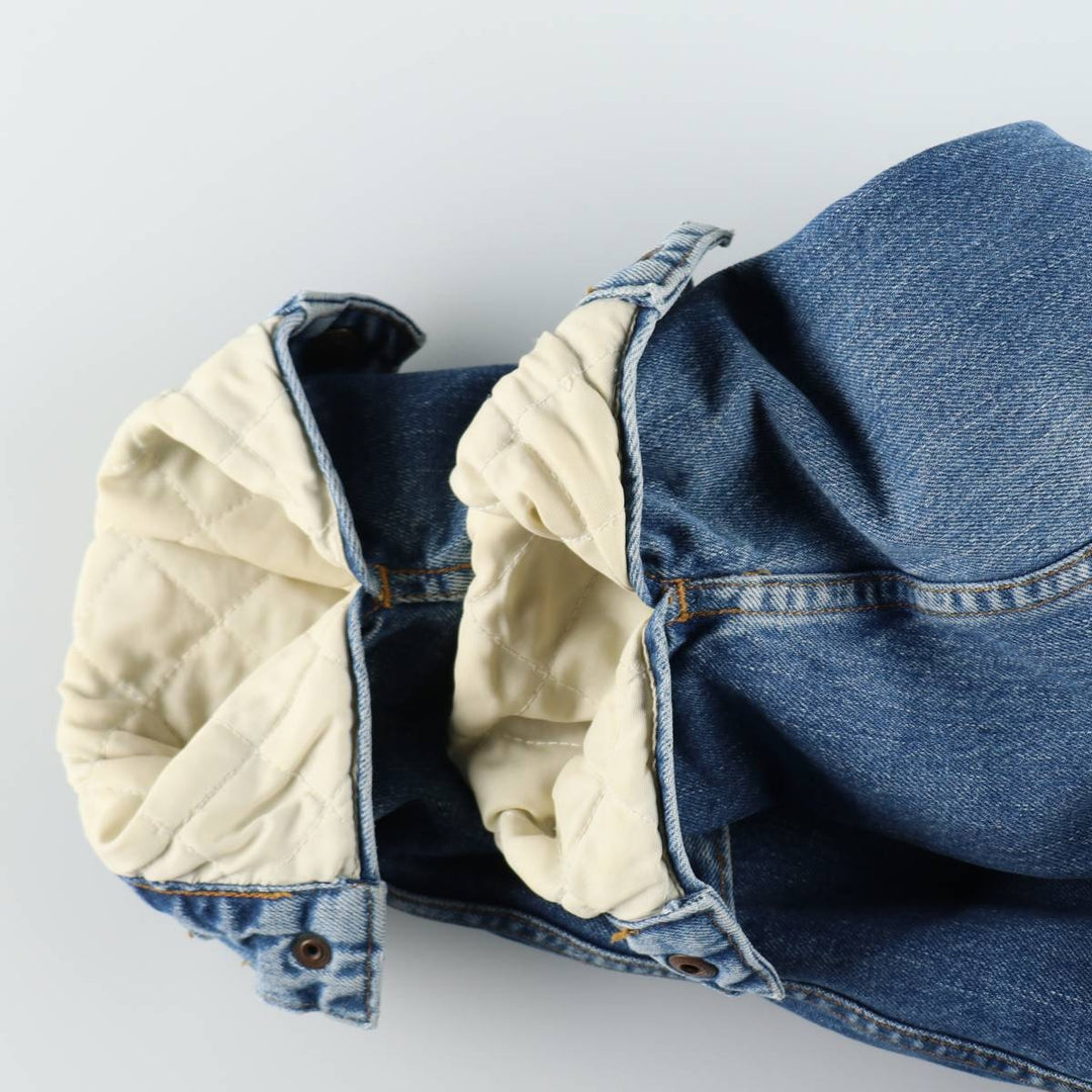 1990'S Levi's 71500-0414 Denim Boa Jacket, Men's XXL equivalent. cotton blue type Vintage Second Hand