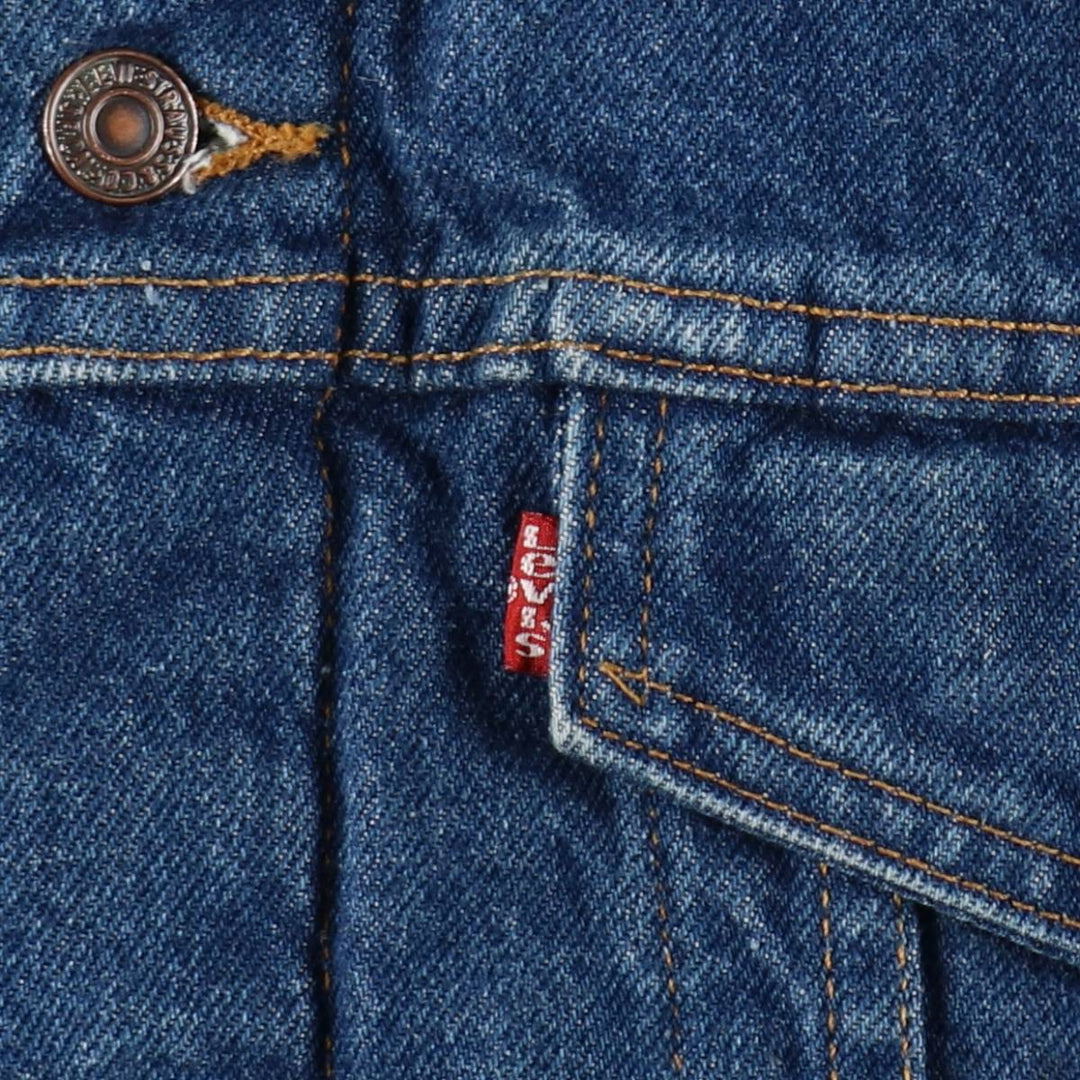 90'S Levi's 71506-0316 Denim Jacket, Made in USA, Men's XXL, Vintage cotton blue type Vintage Second Hand