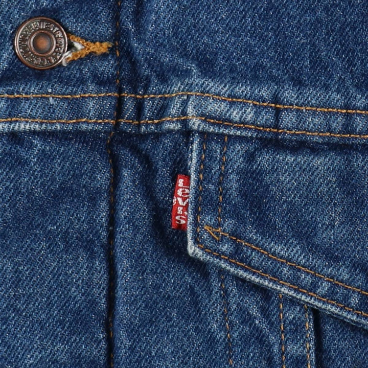 90'S Levi's 71506-0316 Denim Jacket, Made in USA, Men's XXL, Vintage cotton blue type Vintage Second Hand